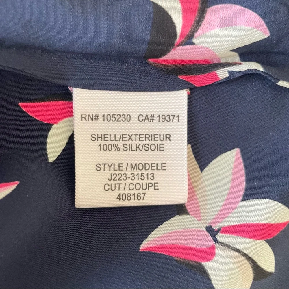 Joie Medina Navy and Pink Tropical Floral Mini Dress - Picture 10 of 10